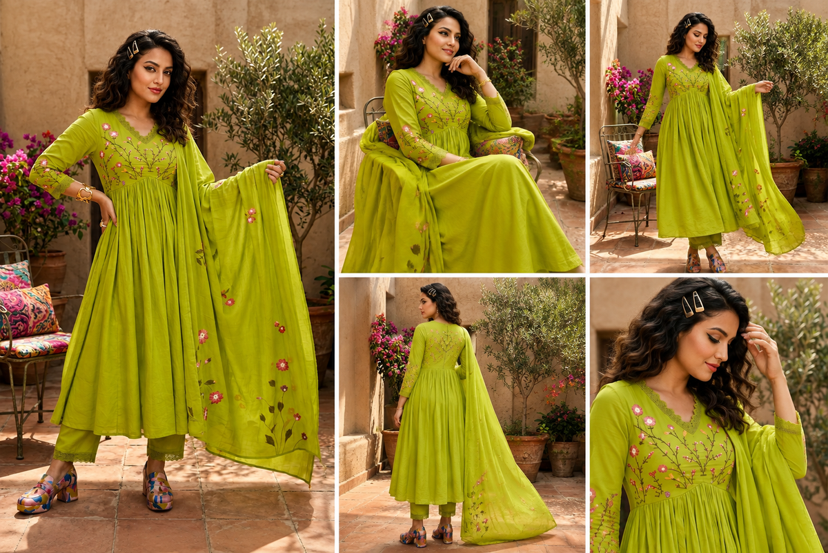 Sunny Slay Cotton Kurti set