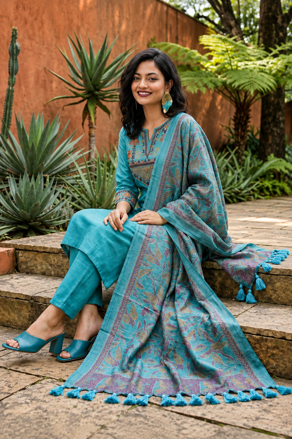 Latest Look Cotton Kurti Set