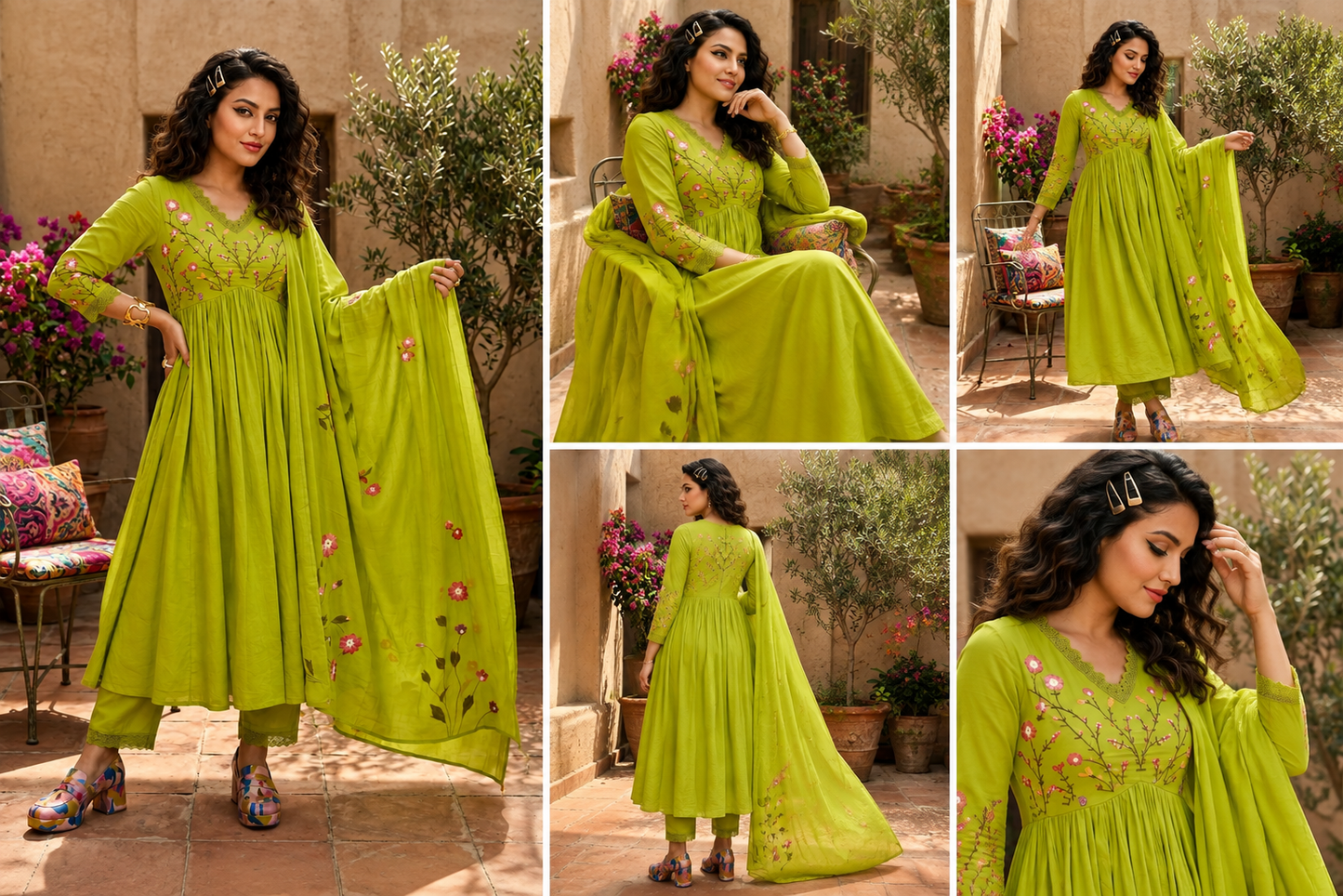 Sunny Slay Cotton Kurti set