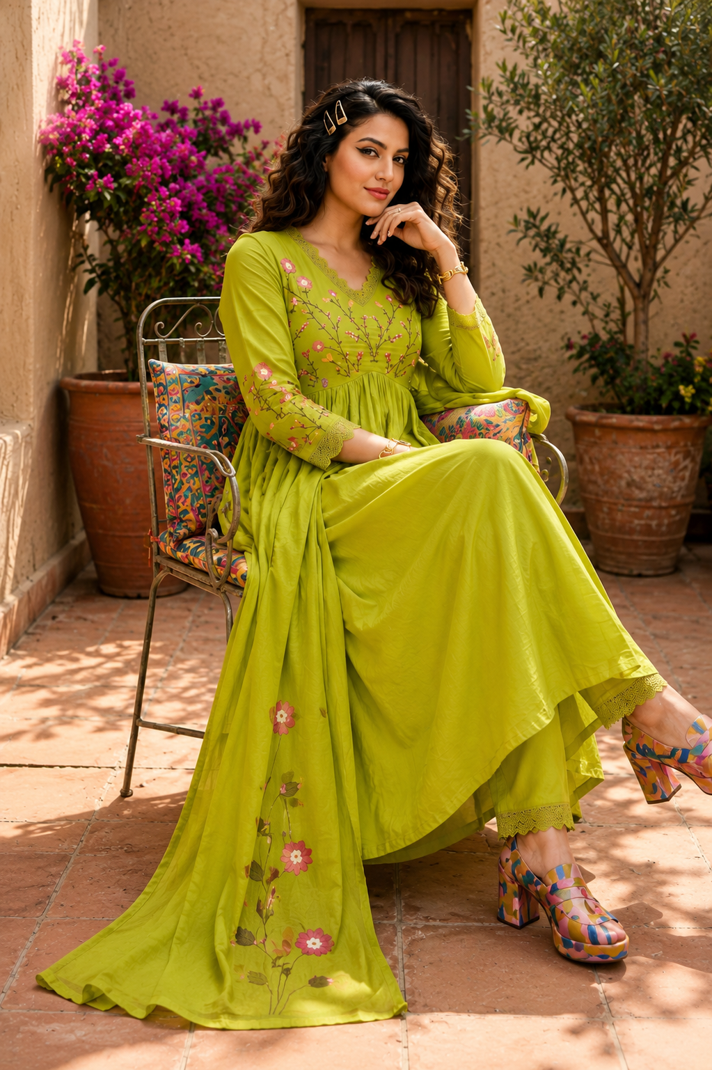 Sunny Slay Cotton Kurti set