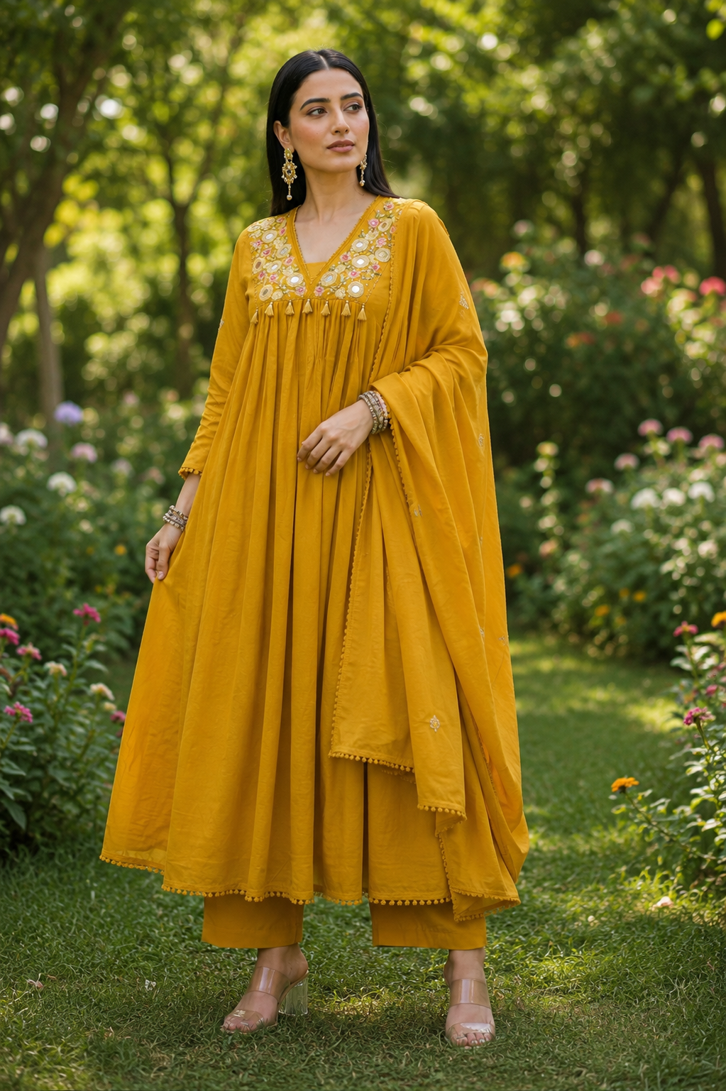 Cheers To summer Designer Cotton Kurti Set