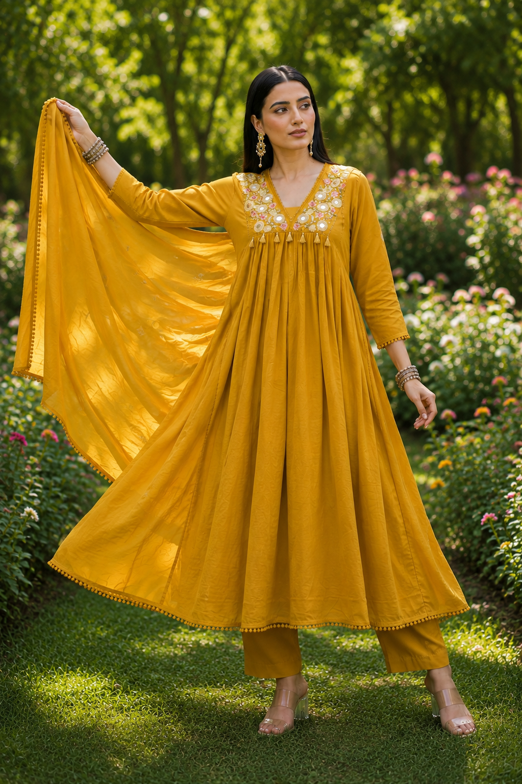 Cheers To summer Designer Cotton Kurti Set